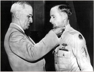 President Truman Awarding Medal of Honor to SSG Paul Bolden